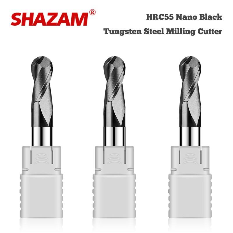 End Mill Set - SHAZAM HRC55 2-Flute parmak freze Tungsten