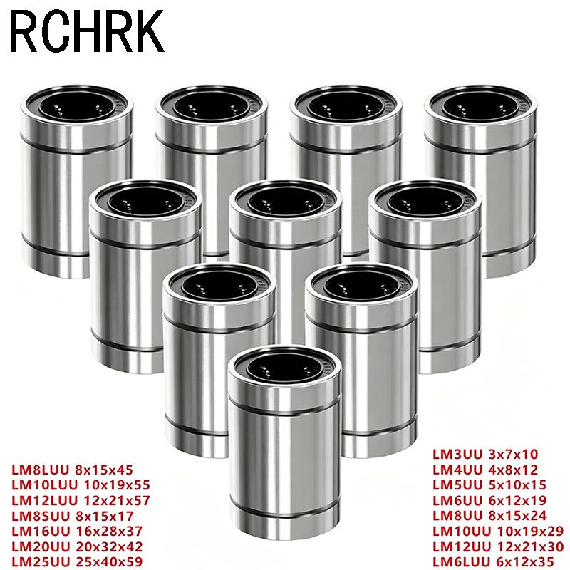 Lm8Uu Bearing - 4/10 adet LM8UU LM10UU LM16UU LM12UU