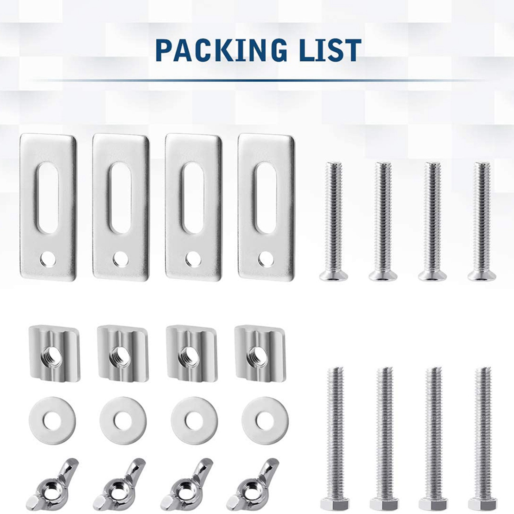 3018 Cnc - B62B-8 Paket T-Track Kelepçesi, Mini T