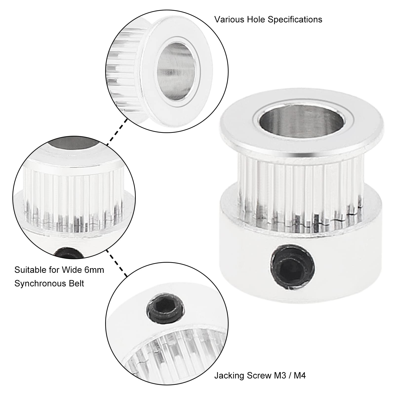 2/5 adet Pulley kasnak 20 diş  - Aluminium Profile 2020 incelemesi ve fiyatı