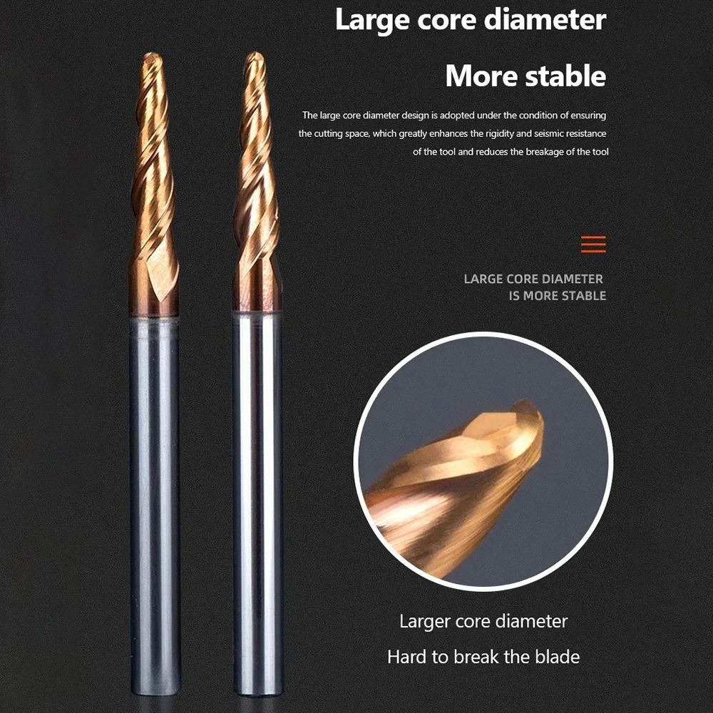 HRC55 Katı Karbür Bilyalı Uçlu - End Mill Set incelemesi ve fiyatı