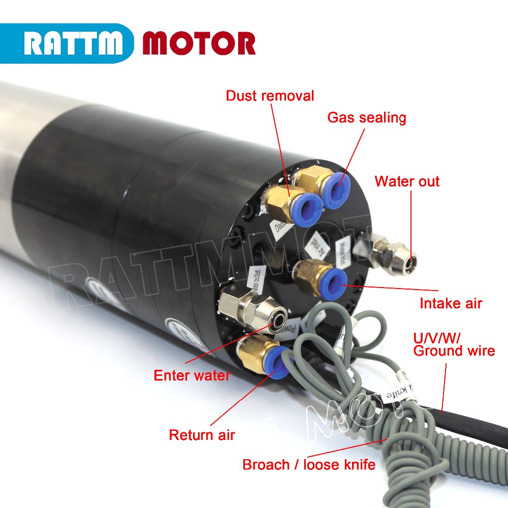 1.8KW 2.2KW ISO20 su soğutmalı - Water Cooled Spindle incelemesi ve fiyatı