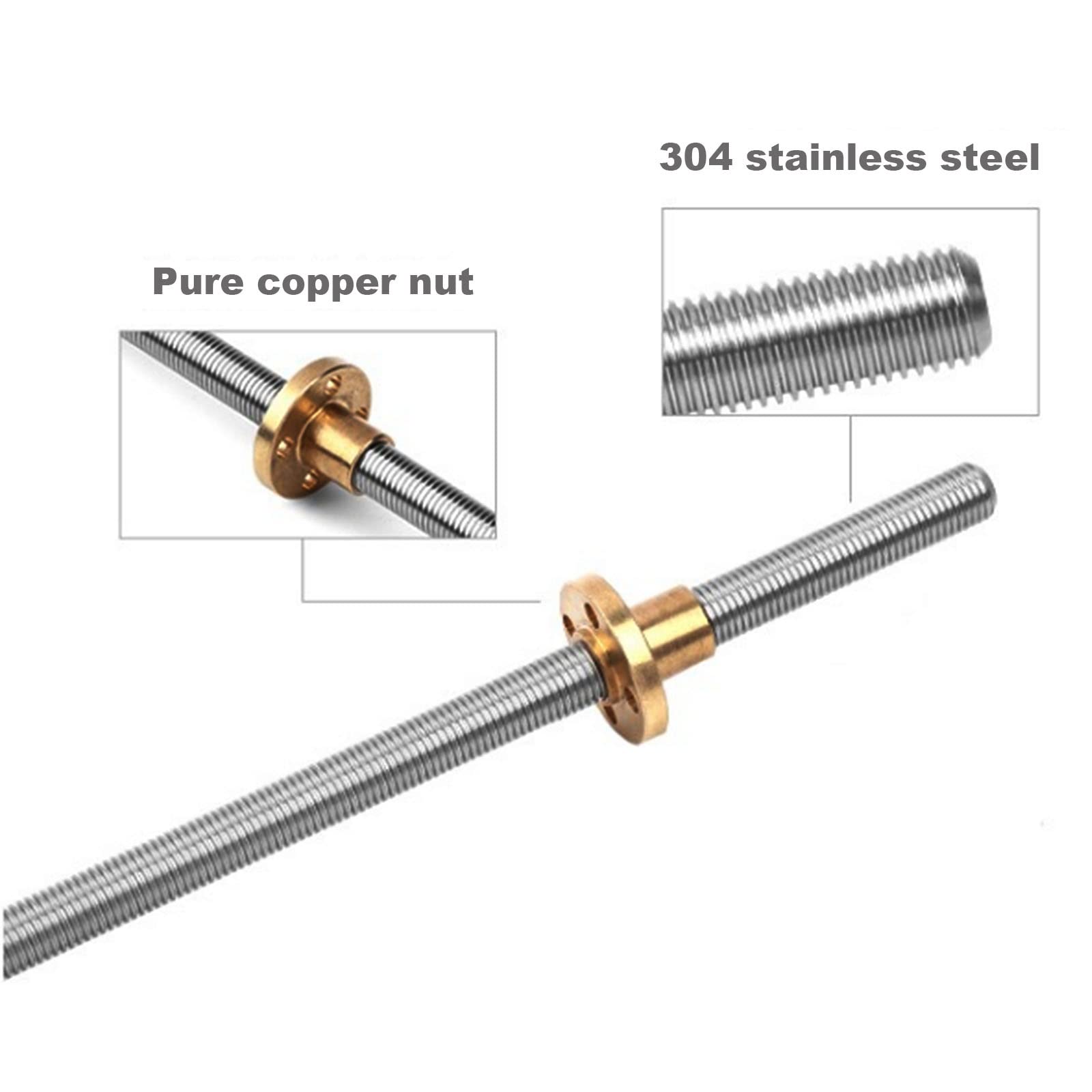 T10 Vidalı Mil 304 Paslanmaz Ç - Lead Screw 8Mm incelemesi ve fiyatı